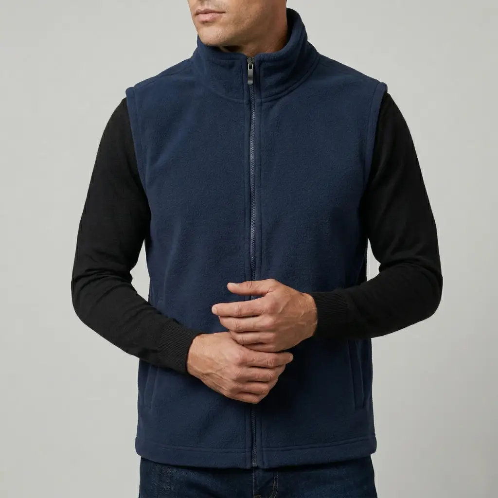 [CHAL-AZU-S-1354] Chaleco Polar Térmico Essential (Azul, S)